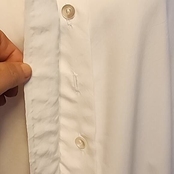 Vtg 80's Paris Star Brand Women Sz 10 Placket Embroided Paisley Hidden Buttons - Picture 7 of 11